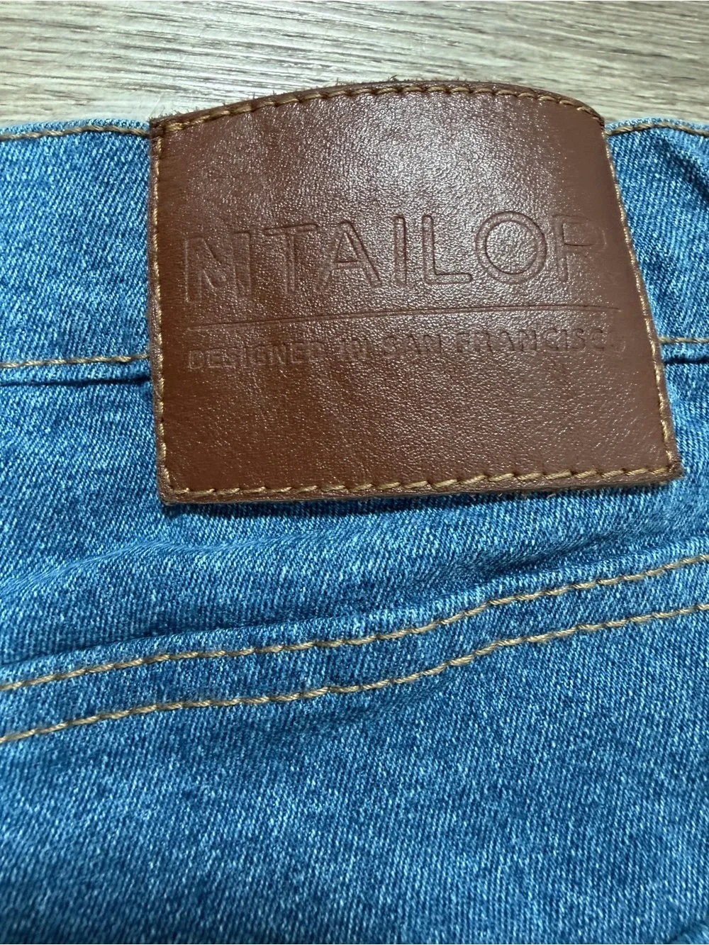 Men's M Tailor Straight Leg Stretch Jeans Blue Denim Approx W30 L28